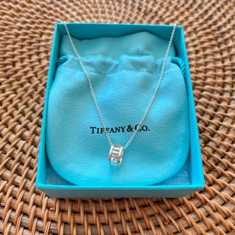 Tiffany & Co. Silver Atlas Circle Necklace